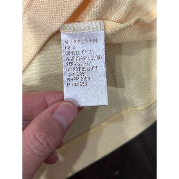 E.P. Pro Tour Dry Yellow Polo Golf Shirt Size Small - Picture 6 of 8